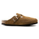 Birkenstock Suede Leather Boston Shearling